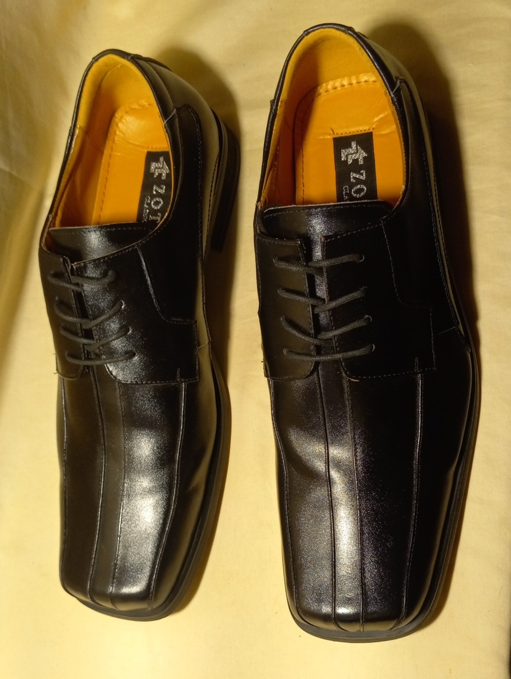 ZOTA Classic Black Leather Men’s Dress Shoes